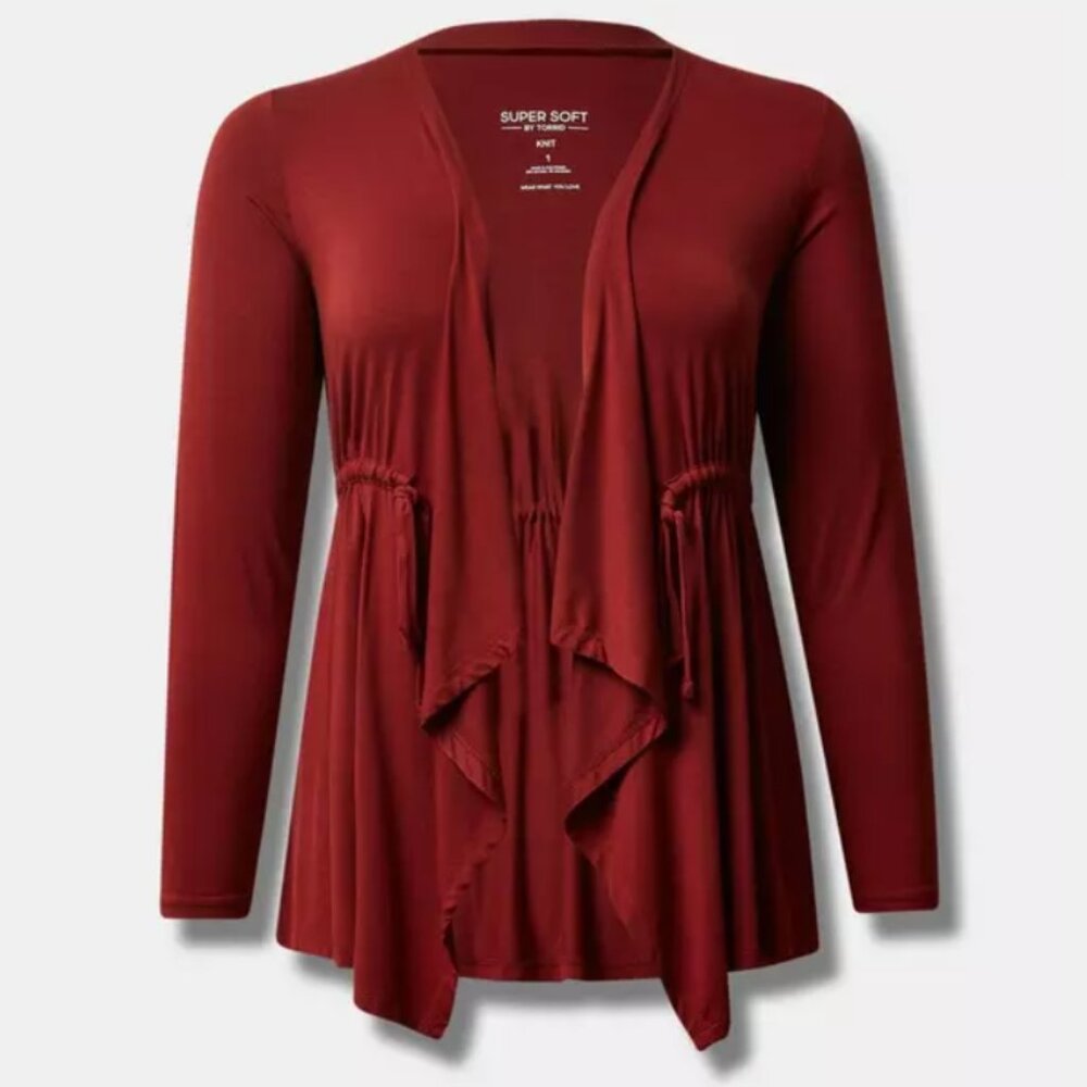 TORRID Super Soft Cinch-Front Anorak Cardigan